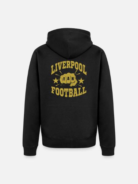 Liverpool_Fan - Veste à capuche bio Premium Unisexe - noir