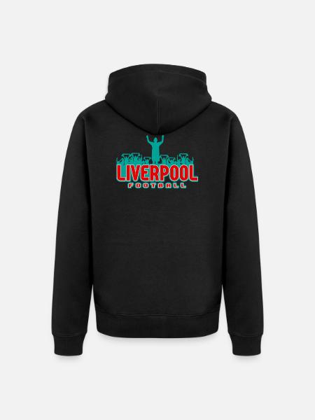 Liverpool football - Unisex Premium Organic Zip Hoodie - black