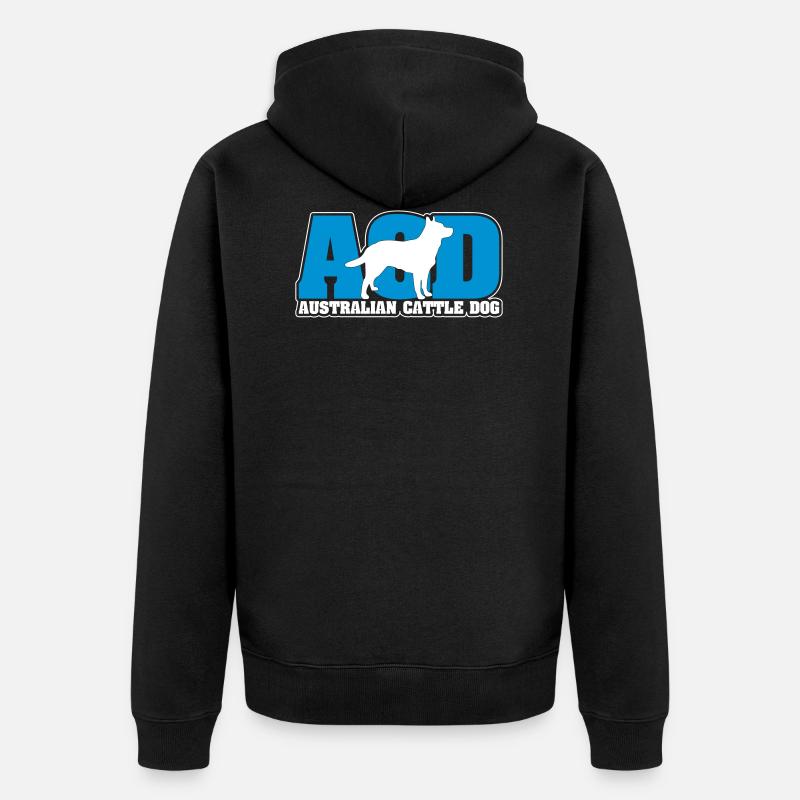 ACD Australian Cattle Dog - Veste à capuche bio Premium Unisexe - noir