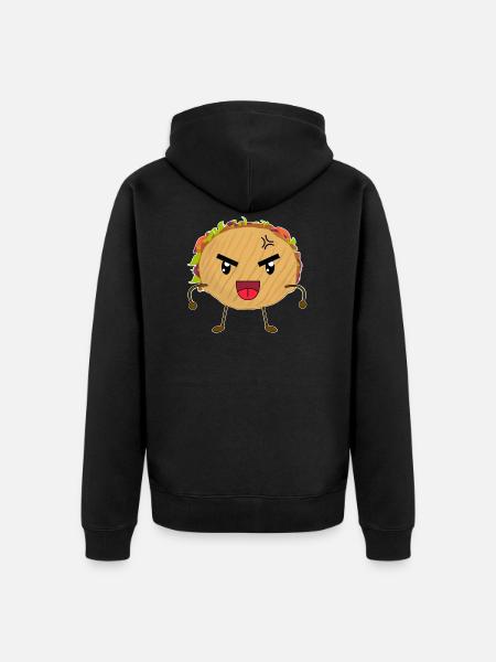 Sweet Cute Döner Funny - Unisex Premium Organic Zip Hoodie - black