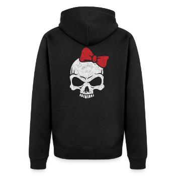 fille de heavy metal - Veste à capuche bio Premium Unisexe - noir - Dos - Nico (187cm)