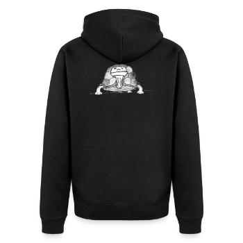 Tortue # Art nord-allemand - Veste à capuche bio Premium Unisexe - noir - Dos - Nico (187cm)