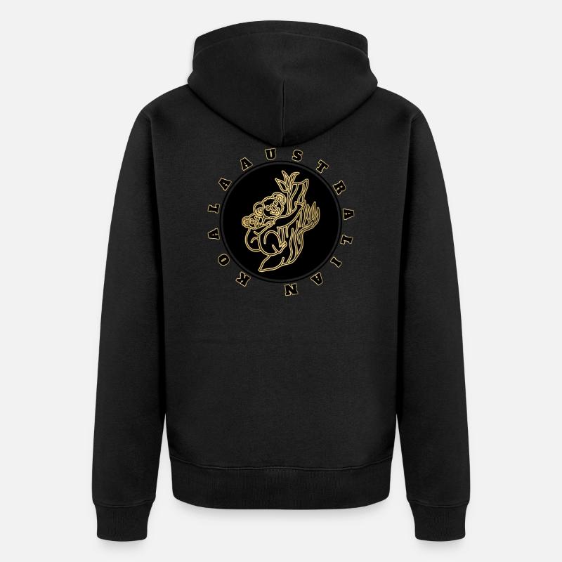 Koala - Australie - Veste à capuche bio Premium Unisexe - noir