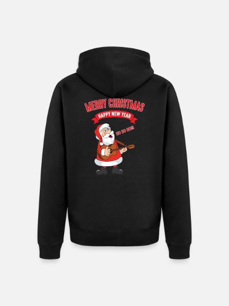 Christmas Christmas motive Santa Claus - Unisex Premium Organic Zip Hoodie - black