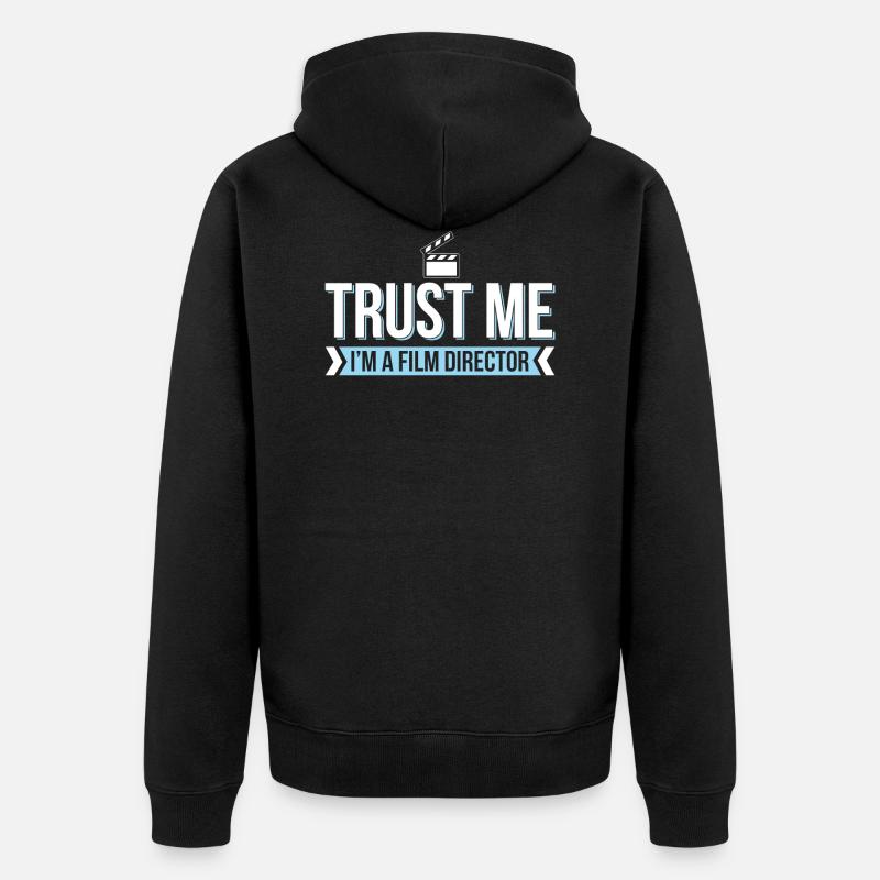 Cinéma Cinéma Soirée Passion - Veste à capuche bio Premium Unisexe - noir