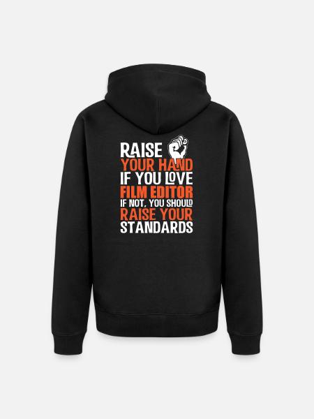 Filme - Unisex Premium Bio Zip Hoodie - Schwarz