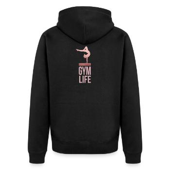 Gymnastique Gymnastique Gymnastique Au Sol Gymnastique Cadeau - Veste à capuche bio Premium Unisexe - noir - Dos - Nico (187cm)
