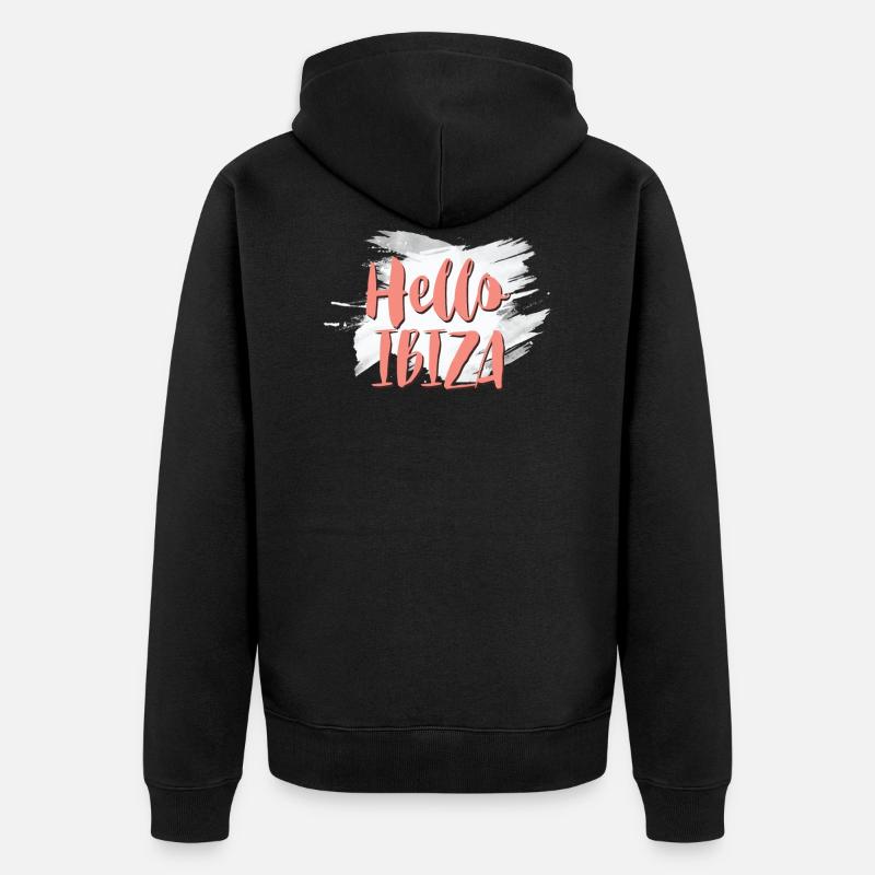 Bonjour ibiza - Veste à capuche bio Premium Unisexe - noir