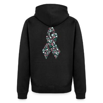 boucle de cancer - Veste à capuche bio Premium Unisexe - noir - Dos - Nico (187cm)