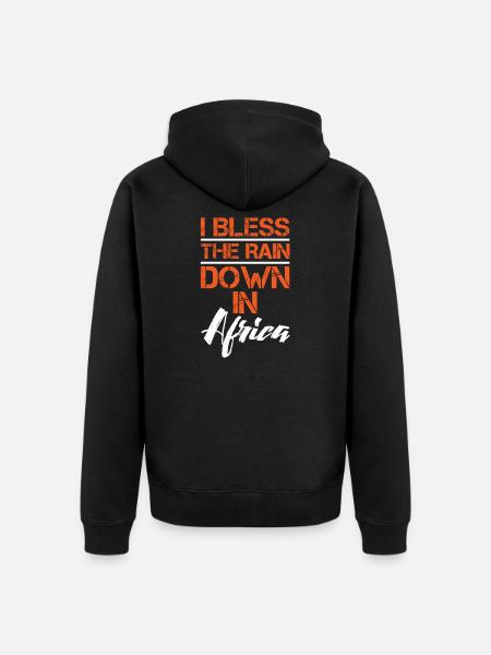 Rain Blessing Africa - Unisex Premium Organic Zip Hoodie - black