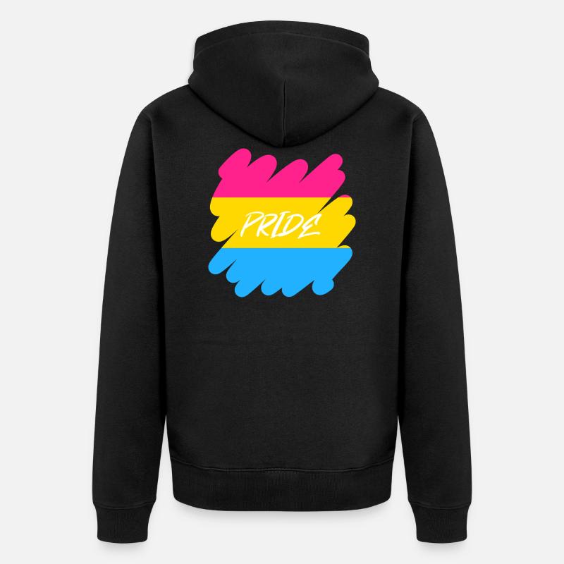 Pan Pride - Pride - Veste à capuche bio Premium Unisexe - noir