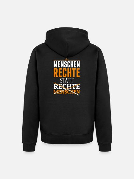 FCK AFD - Unisex Premium Organic Zip Hoodie - black