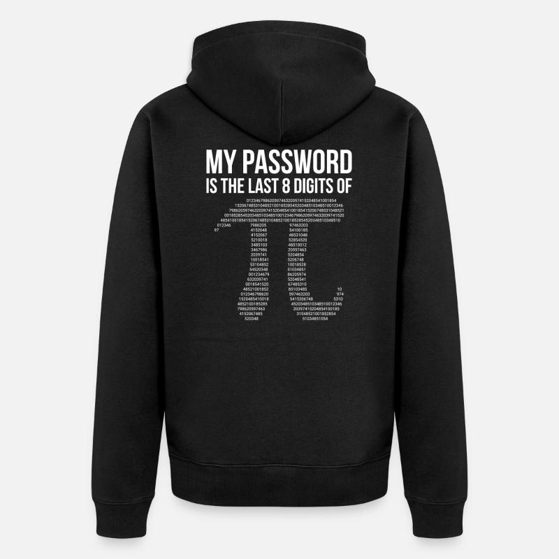 Pi - Veste à capuche bio Premium Unisexe - noir