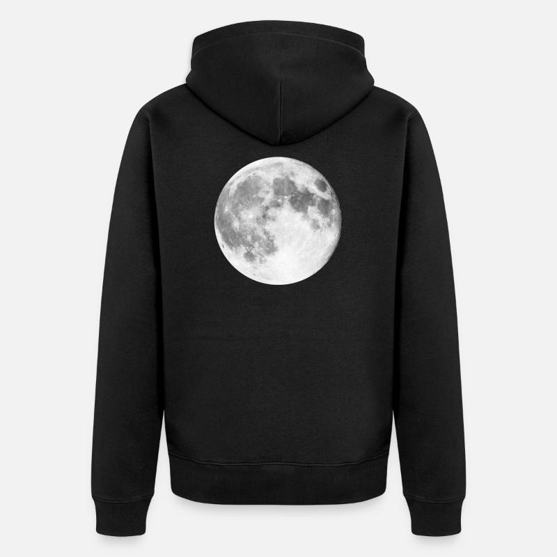 lune - Veste à capuche bio Premium Unisexe - noir