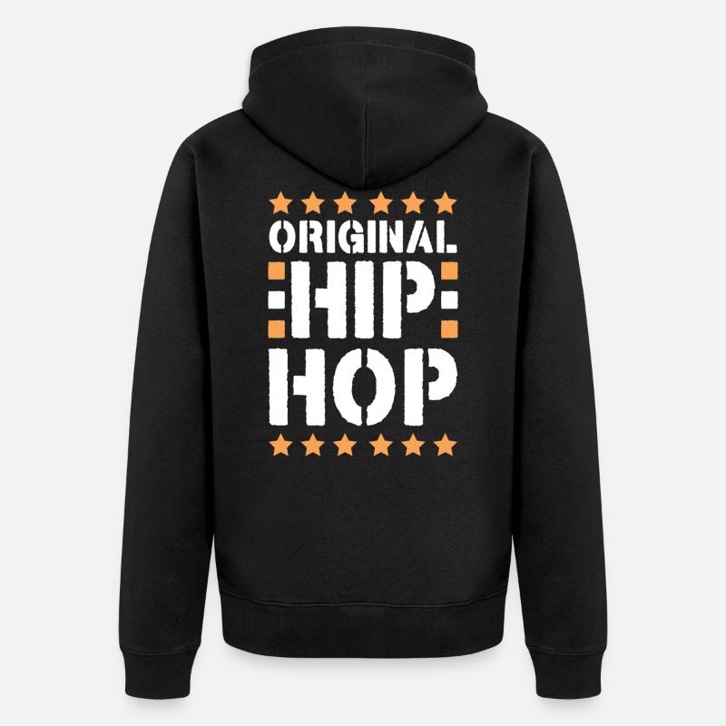 Hip hop breakdance - Veste à capuche bio Premium Unisexe - noir