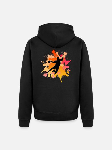Handball - Veste à capuche bio Premium Unisexe - noir