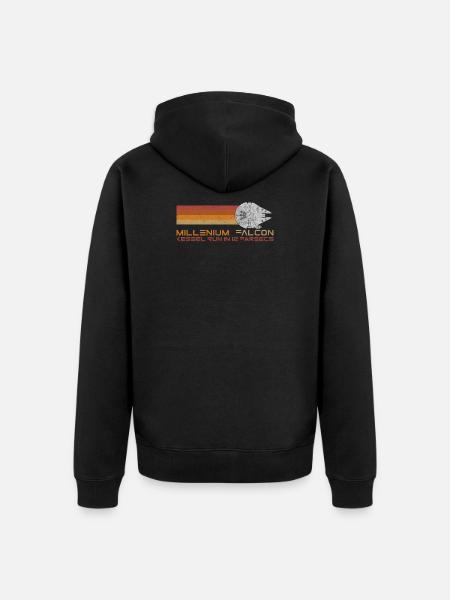 12 parsecs - Veste à capuche bio Premium Unisexe - noir