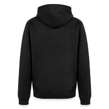 BONNE FÊTE PAPA. PAPA. FÊTE DES PÈRES. BONNE FÊTE - Veste à capuche bio Premium Unisexe - noir - Dos - Nico (187cm)