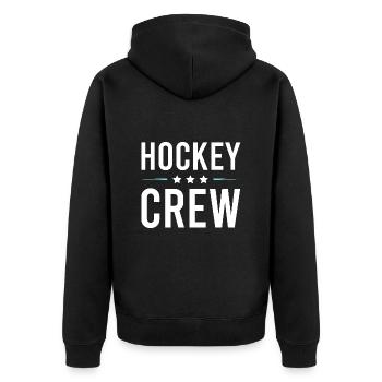 Équipe de hockey - Veste à capuche bio Premium Unisexe - noir - Dos - Nico (187cm)