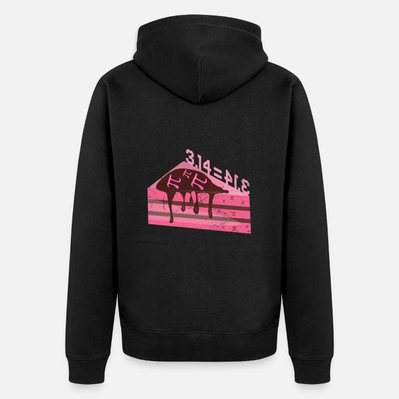 Math 3,14 = Pie Pi - Unisex Premium Bio Zip Hoodie - Schwarz