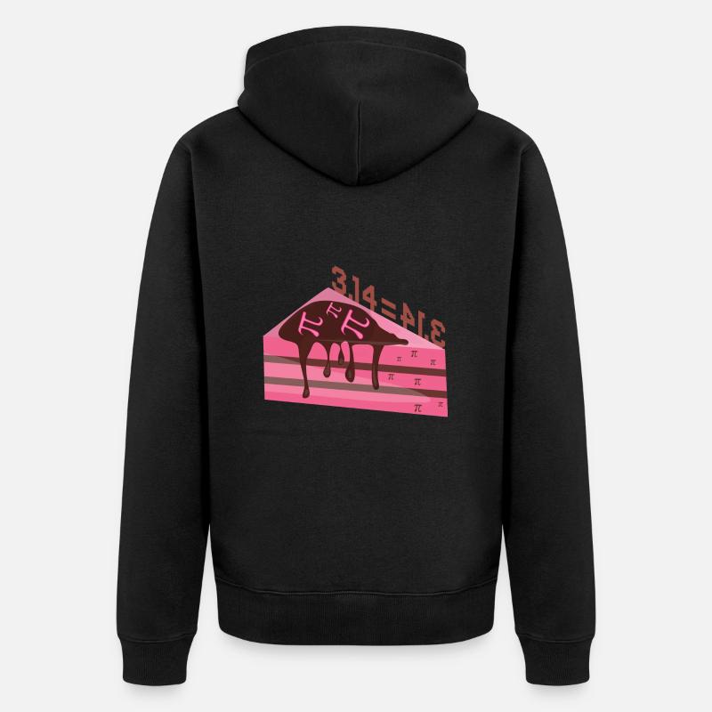 Math 3.14 = Pie Pi - Veste à capuche bio Premium Unisexe - noir