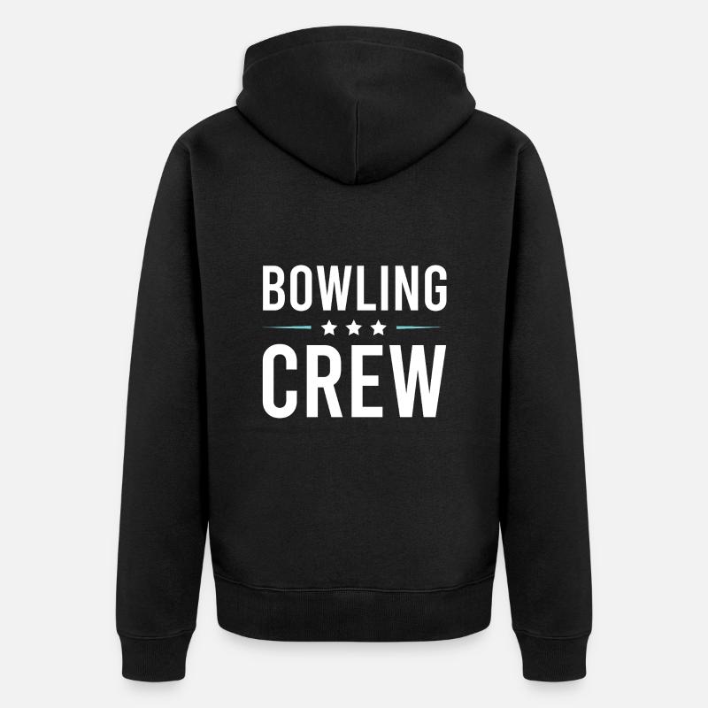 Équipe de bowling - Veste à capuche bio Premium Unisexe - noir