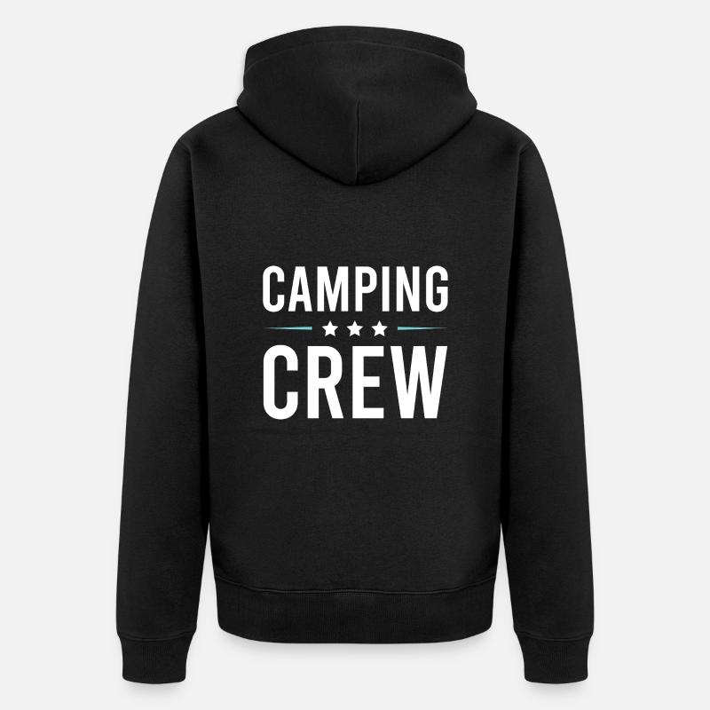 Équipe de camping - Veste à capuche bio Premium Unisexe - noir
