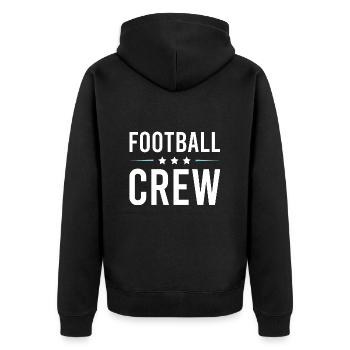 Équipe de football - Veste à capuche bio Premium Unisexe - noir - Dos - Nico (187cm)
