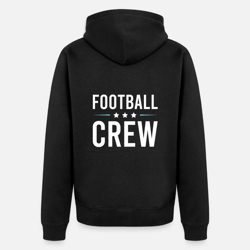 Équipe de football - Veste à capuche bio Premium Unisexe - noir