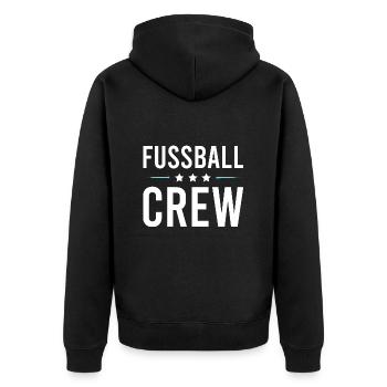 Équipe de football - Veste à capuche bio Premium Unisexe - noir - Dos - Nico (187cm)