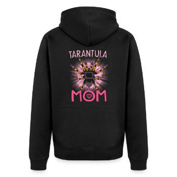 Tarantula Spider Keeper Tarantula Lover Spider Pet - Unisex Premium Organic Zip Hoodie - black - Back - Nico (187cm)