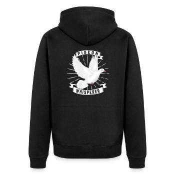 Pigeon Pigeon Racing Pigeon Racer Pigeon Keeper - Veste à capuche bio Premium Unisexe - noir - Dos - Nico (187cm)