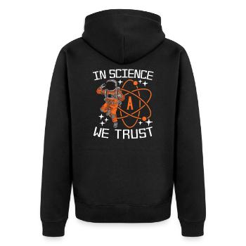 Athéisme athée Drôle d’anti-religion - Veste à capuche bio Premium Unisexe - noir - Dos - Nico (187cm)