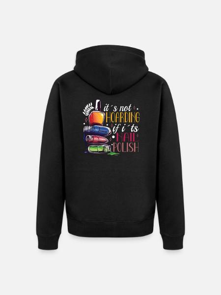 Nail Tech Nail Technician Manicurist Nails Artist - Unisex Premium Organic Zip Hoodie - black
