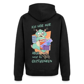 Cadeaux de hamster - Veste à capuche bio Premium Unisexe - noir - Dos - Nico (187cm)