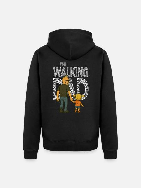 The Walking DAD - Unisex Premium Organic Zip Hoodie - black