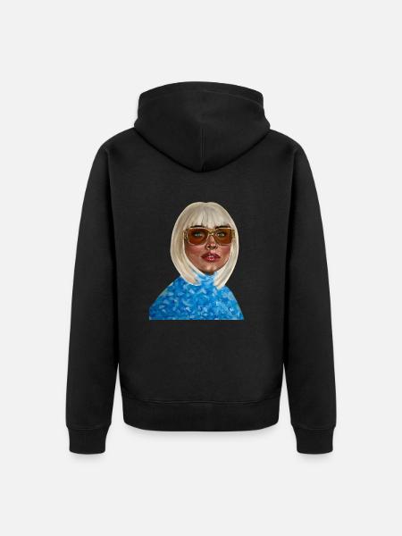 From Queen to Princess - Unisex Premium Organic Zip Hoodie - black