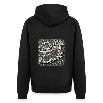 Mort ou vie - Veste à capuche bio Premium Unisexe - noir - Dos - Nico (187cm)