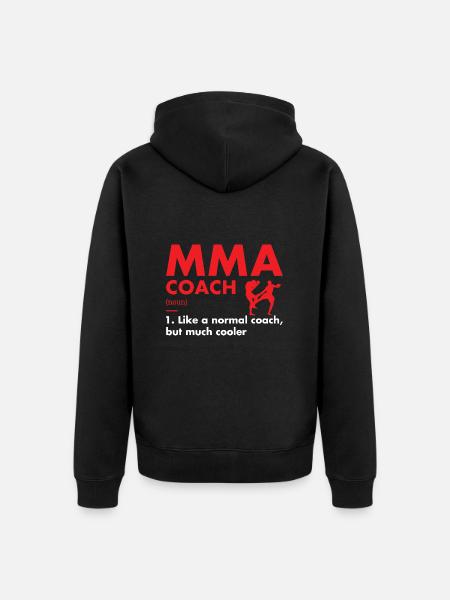 Sport Coach Definition MMA - Unisex Premium Organic Zip Hoodie - black