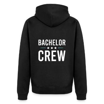 Équipage Bachelor - Veste à capuche bio Premium Unisexe - noir - Dos - Nico (187cm)