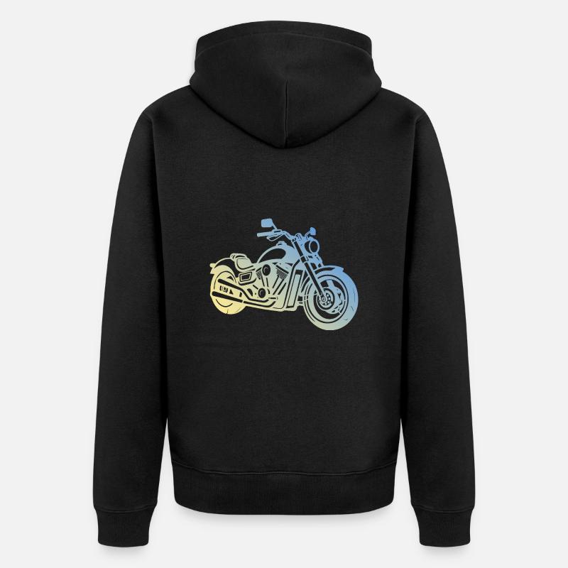 Motard - Veste à capuche bio Premium Unisexe - noir