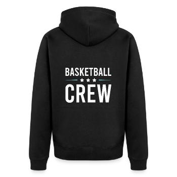Équipe de basket-ball - Veste à capuche bio Premium Unisexe - noir - Dos - Nico (187cm)