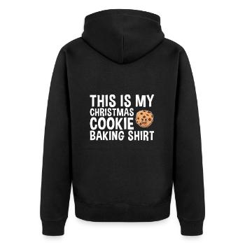 Cuisson des biscuits de Noël Cuisson des biscuits - Veste à capuche bio Premium Unisexe - noir - Dos - Nico (187cm)