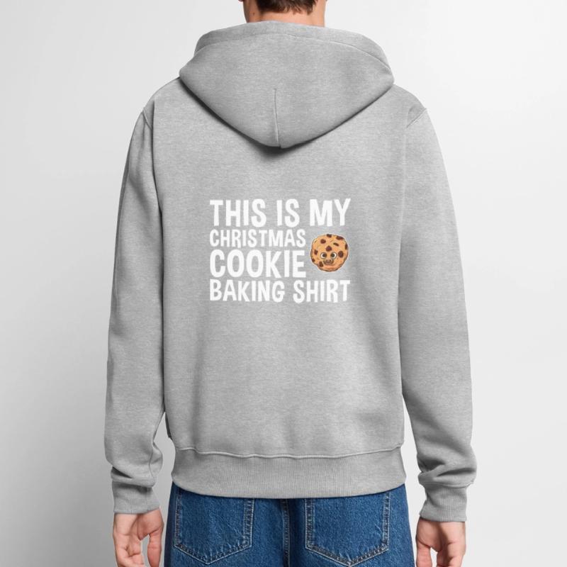 Cuisson des biscuits de Noël Cuisson des biscuits Veste à capuche bio Premium Unisexe