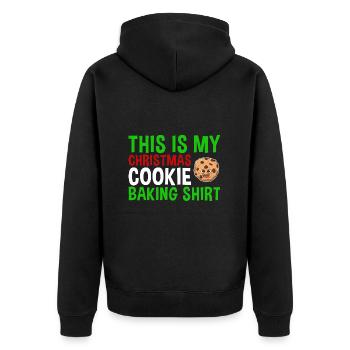 Cuisson des biscuits de Noël Cuisson des biscuits - Veste à capuche bio Premium Unisexe - noir - Dos - Nico (187cm)