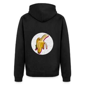 Banane sexy - Veste à capuche bio Premium Unisexe - noir - Dos - Nico (187cm)