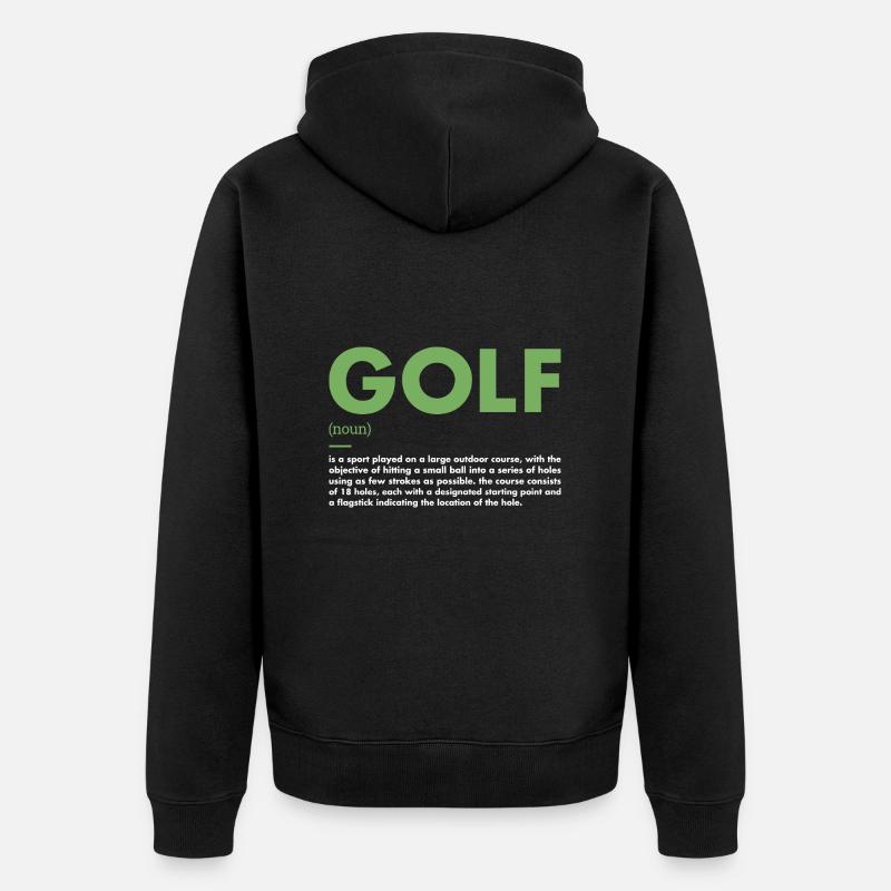 Sport Définition Golf - Veste à capuche bio Premium Unisexe - noir