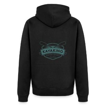 Kayak Sports nautiques Kayak en eau vive - Veste à capuche bio Premium Unisexe - noir - Dos - Nico (187cm)