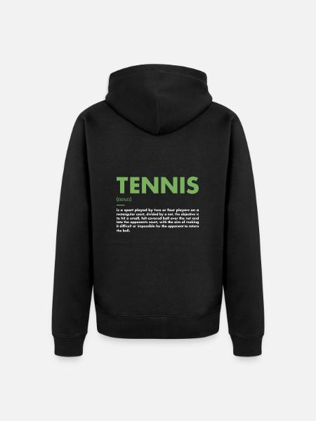 Sport Définition Tennis - Veste à capuche bio Premium Unisexe - noir