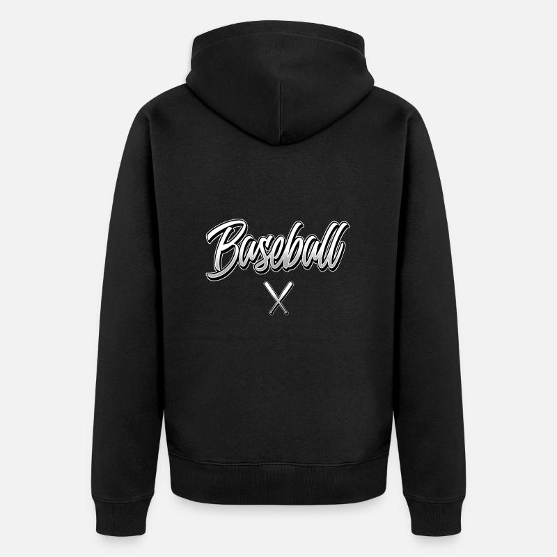 Base-ball - Veste à capuche bio Premium Unisexe - noir